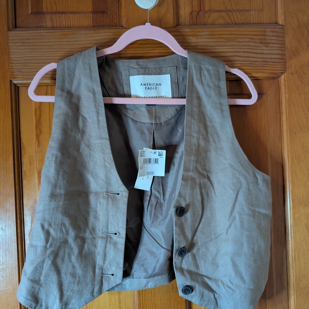 American Eagle Tan Outerwear
